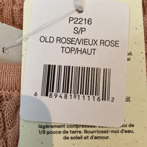 Sweetheart Neckline Top, small, dusty rose - Picture 7 of 7